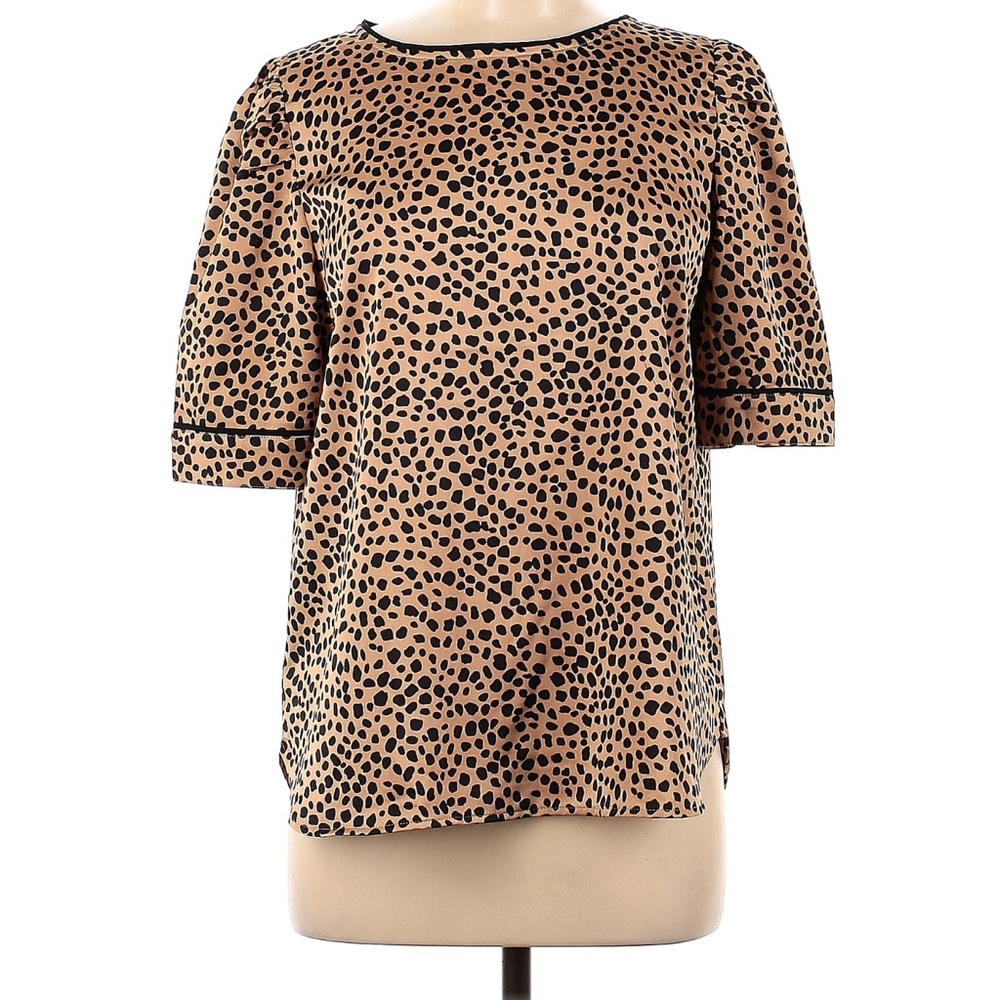 Loft silky Leopard Print Women's Top size L